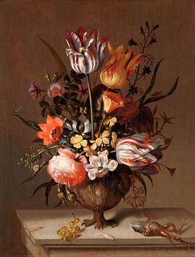 Still life with flower vase, Jacob Marrel, 1634