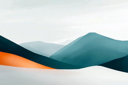 Abstract berglandschap