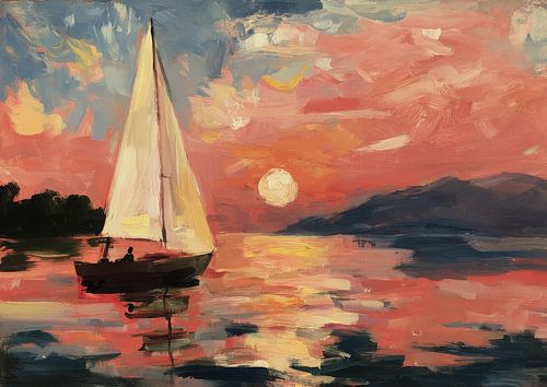 Sailboat in the sunset