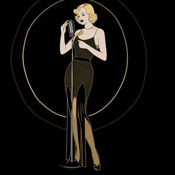 La sérénade dorée de Marilyn Monroe sur Karina Brouwer