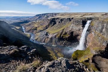 Waterval Háifoss van Danny Slijfer Natuurfotografie