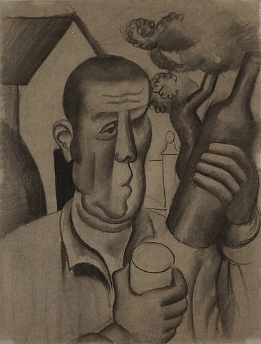 Roger de La Fresnaye - Boer met fles (1922)