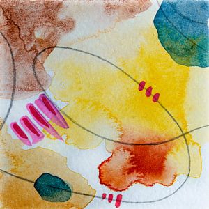 Moderne abstrakte Aquarellmalerei | 002