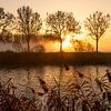 zonsopkomst langs de schelde in Gent - Belgie von Fotografie Krist / Top Foto Vlaanderen