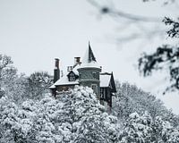 Villa in de sneeuw