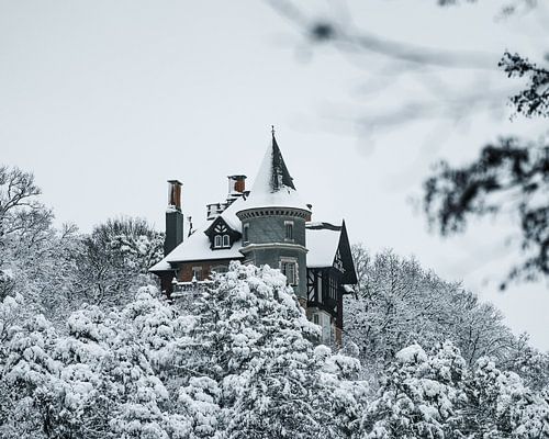 Villa im Schnee