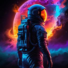 Ruimte astronaut met Cosmic Galaxy 4 van MIROKKU