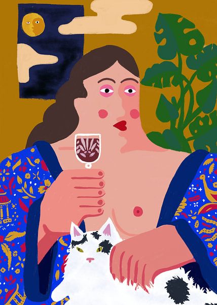Autoportrait avec les seins à l'air par P U F F Y