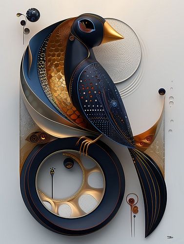 sculptuur uit dier en mens