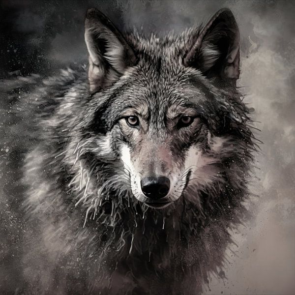 The Gaze (b&amp;w) by Transmutation Art