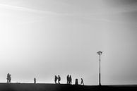 Mist op het Zeepad in Harderwijk. van Don Fonzarelli thumbnail
