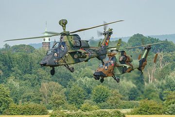 Duitse en Franse Eurocopter Tiger gevechtshelikopter. van Jaap van den Berg