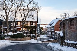 Herleshausen Fachwerkhäuser im Winter