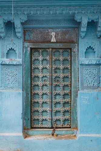 Blauwe deur Jodhpur ' the blue city' India | fine art fotoprint