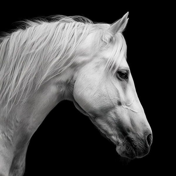 Wit paard van PixelMint.