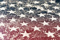 Stars auf amerikanischer Flagge