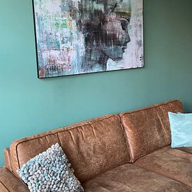 Customer photo: Angie green by Atelier Paint-Ing, on art frame
