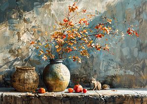 Herbststillleben Erdtöne