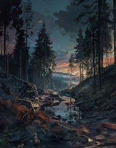 Wald im Zauberlicht