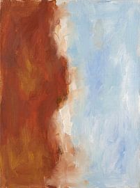 Rust and Sky — Vertical Split Field by nekochan23