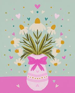 Vase floral printanier
