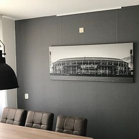 Klantfoto: Feyenoord Stadion "De Kuip" in Rotterdam van MS Fotografie | Marc van der Stelt, op canvas