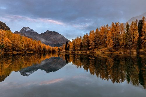 Le lac Palpuogna au matin
