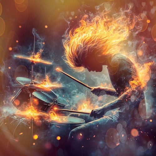 Drumming until the sparks fly