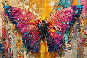 Art du papillon dynamique sur Kunst Kriebels