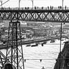 Ponte Luís I brug Porto zwart wit van Sanne Overeijnder