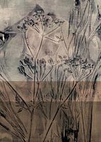 Zen wabi-sabi  botanical art in Japandi style II