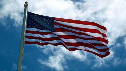 Wapperende Amerikaanse vlag