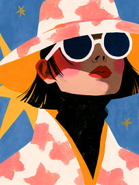 Winter Fashion Portrait in Sunglasses by Mosaic Dialogue