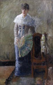James Ensor. Dame mit Fächer