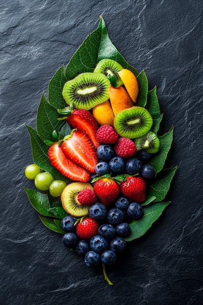 Früchteblatt von Poster Art Shop