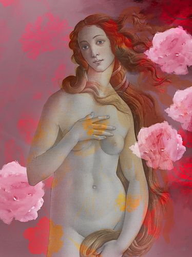 De geboorte van Venus, naar het werk van Sandro Botticelli