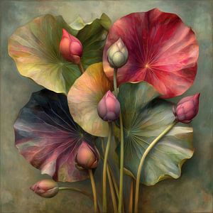 Lotus-Blumenstrauß
