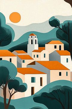 Minimalistisch Mediterraans Dorp no.2 van Studio BB