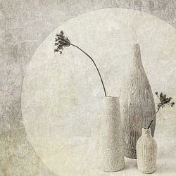 Stilleven met droogbloemen. Japandi. Basic.