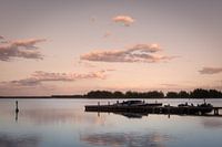 Boats at sunset