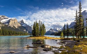 Île Spirit, lac Maligne, Canada