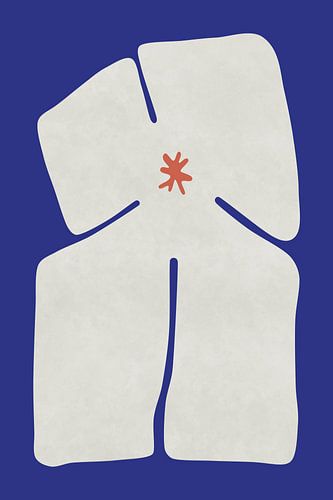 Witte kruisvormige bloem