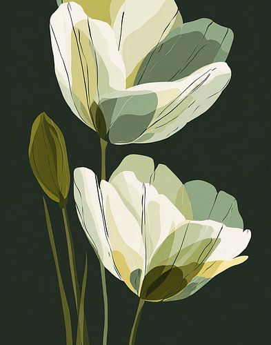 Des fleurs en silence