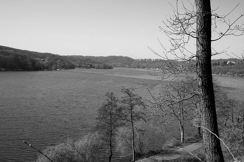 Impressies van het Baldeney-meer in Essen, Duitsland