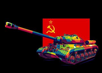 IS-3 Schwerer Panzer in WPAP Illustration von Lintang Wicaksono