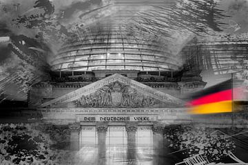 Duitse Reichstag in Berlijn van berbaden photography