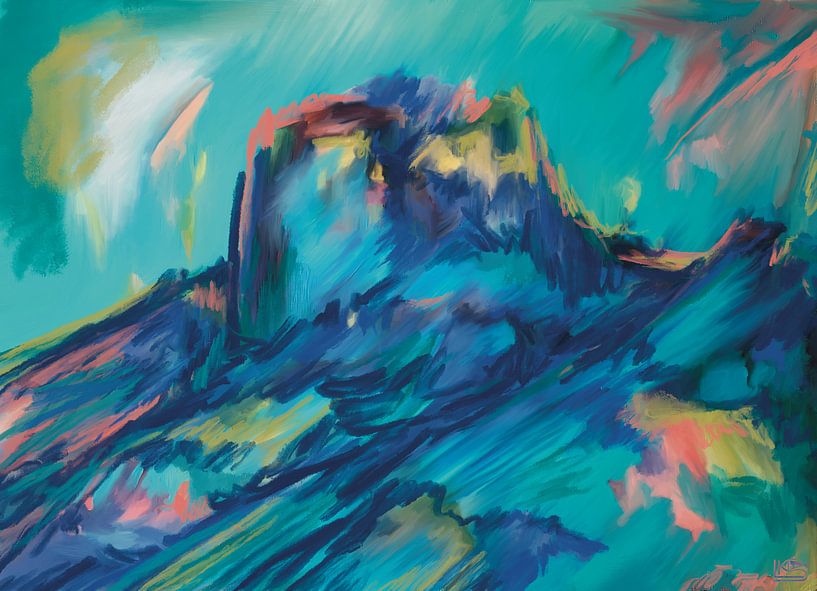 MY MOUNTAIN MEMORY - IN BLUE van LISA DC