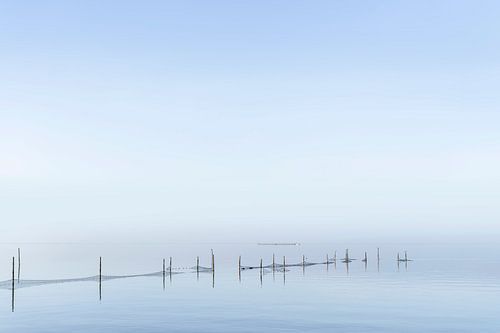 Minimalisme au-dessus du lac Markermeer.