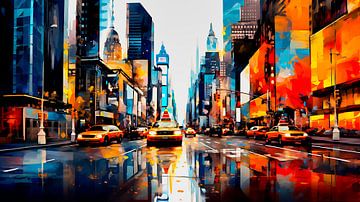 Colorful NYC van Harry Hadders