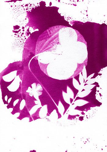Roze bloemen abstract